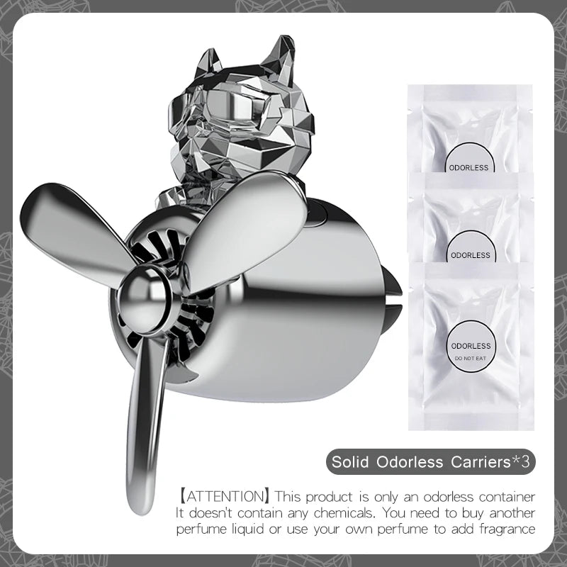 DIY perfume odorless ornaments airplane pilot bulldog car air fresheners decorations accessories aroma vent fragrance diffuser