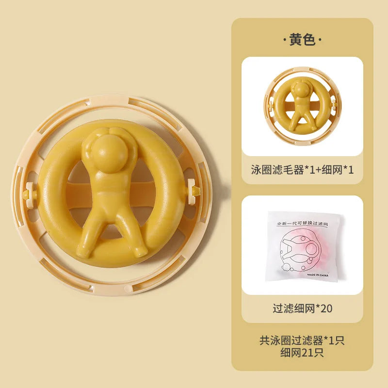 Reusable Cleaning Ball with 20Pcs Filter Screen Dirty Washing Machine Hair Filter Magic Laundry Ball Lint Hair Removal Catcher