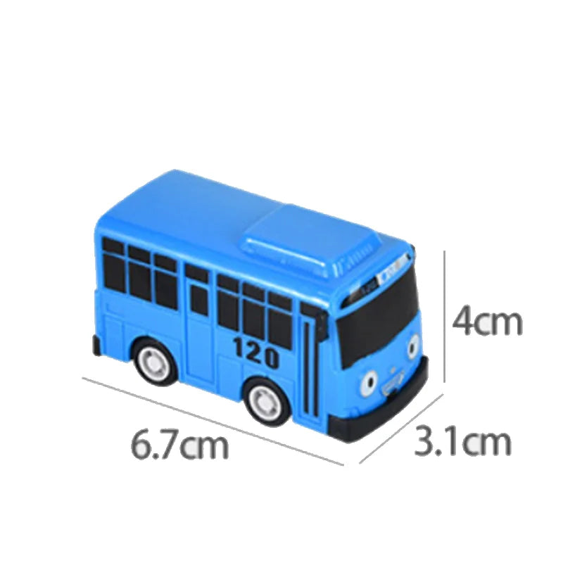 Cartoon  Bus Kids Toys Cute bus toy Mini Pull Back Car  Model Bus Toy Play Vehicles Educational Toys for Children Boys Gifts