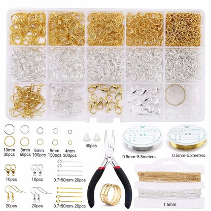 Jewelry Making Supplies Kit with Jewelry Making Tools Earring Charms Jewelry Wires Jewelry Findings Jewelry Making and Repair