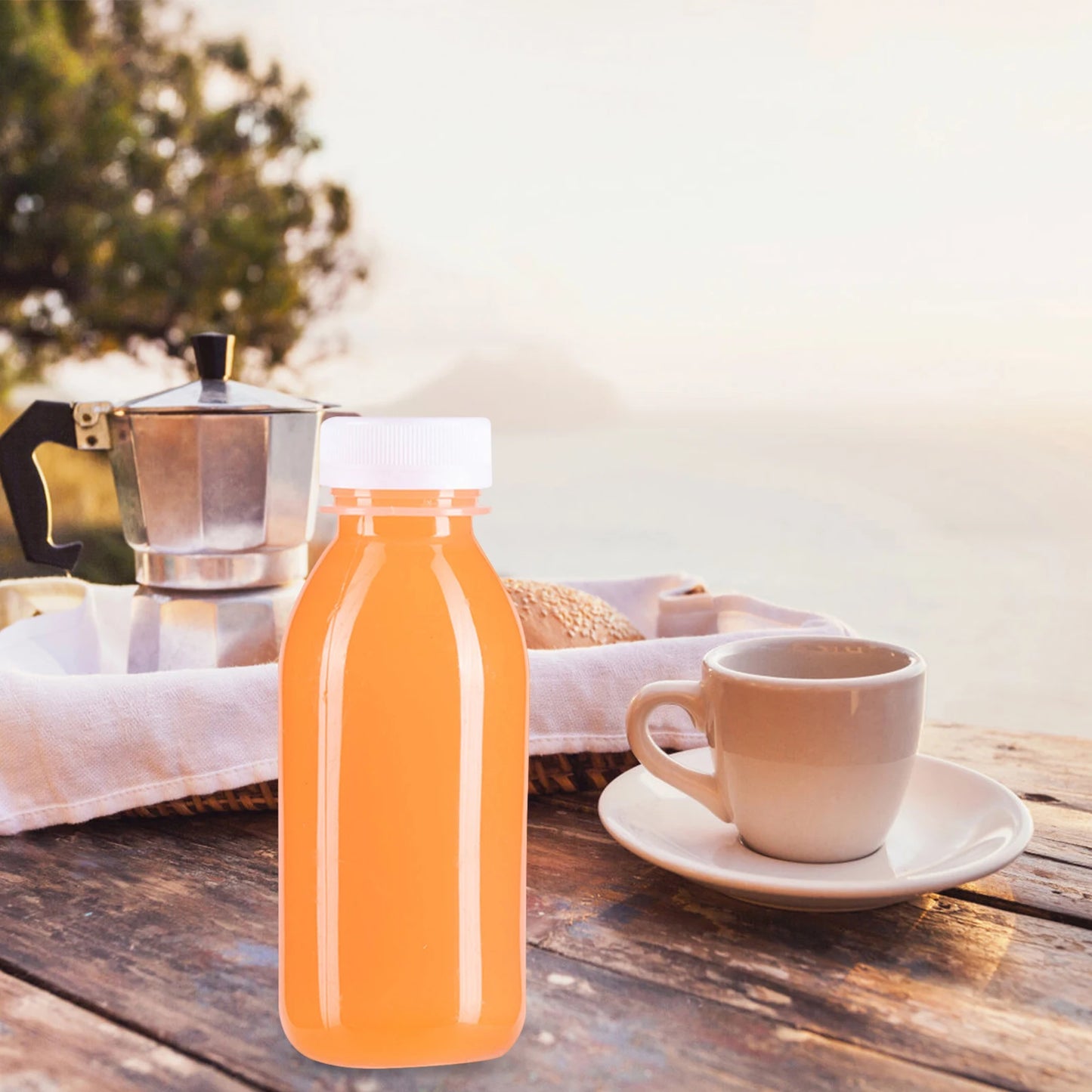 10Pcs 300ml Multi-Function Juice Juice Transparent Water Bottles Travel Water Leakproof Juice Transparent Water Bottles