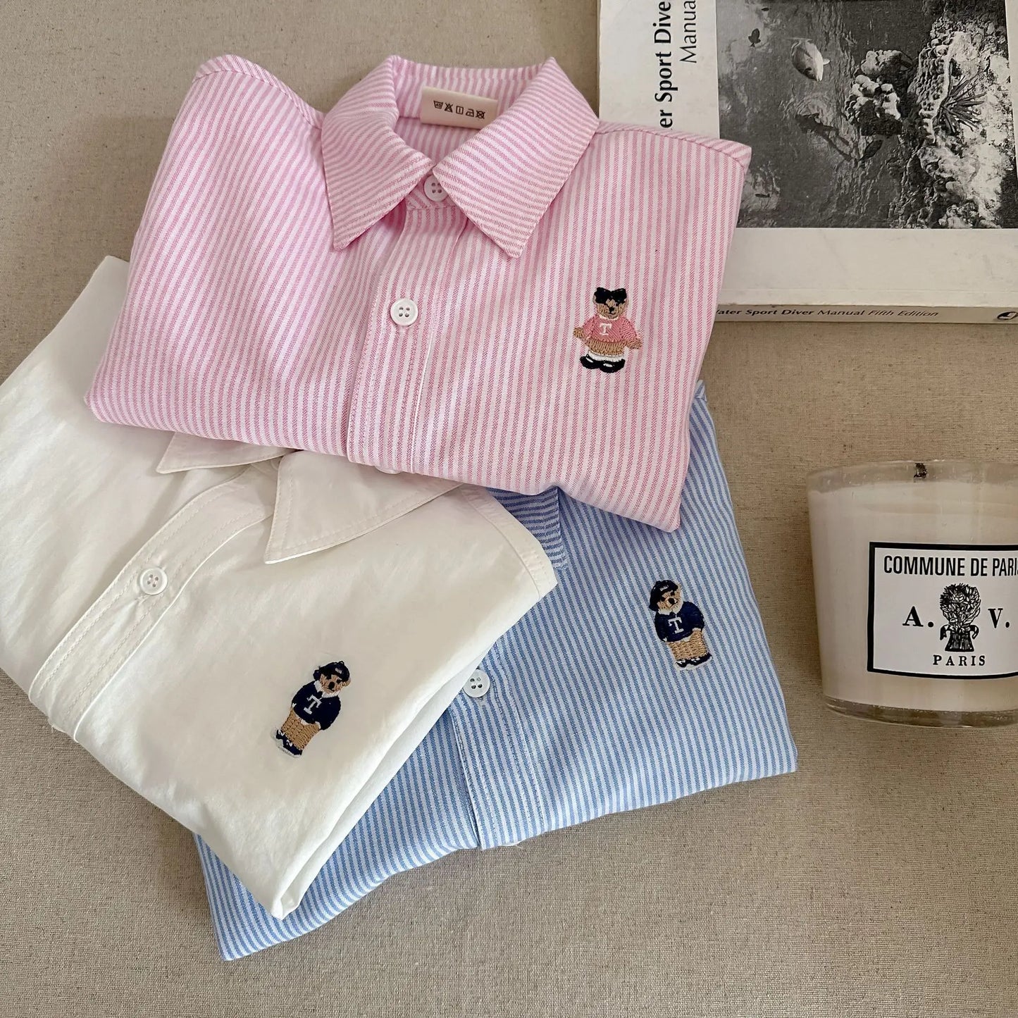 Fashion Baby Girl Boy Cotton Shirt Cartoon Embroidery Infant Toddle Child Spring Autumn Outwear Casual Outfit Baby Clothes 1-10Y