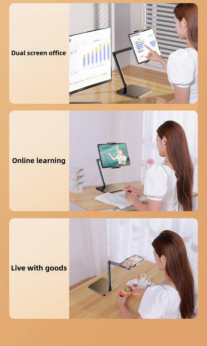 Tablet Stand For Ipad, Adjustable Tablet Holder, For Compatible 4-13in Ipad,surface, Kindle,tablets,portable Monitors And More