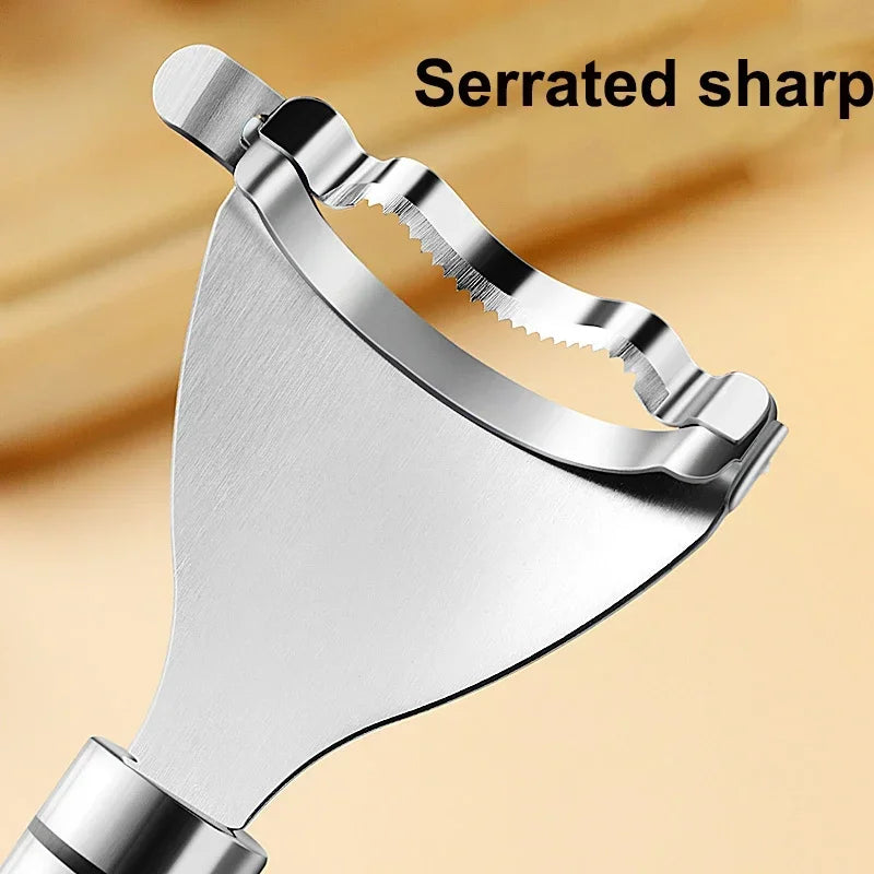 Stainless Steel Corn Peeler Serrated Corn Stripper Peeler Corn Shaver Planer Thresher Cutter Kitchen Fruit Vegetable Gadget Tool
