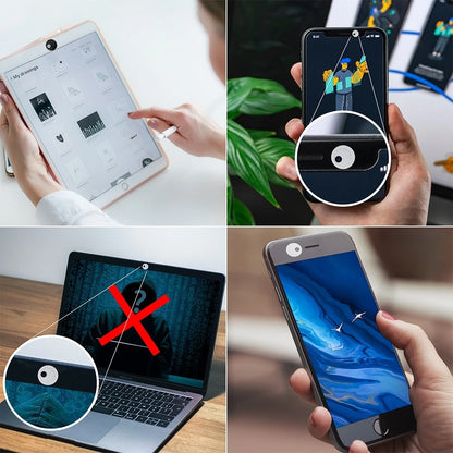3 PCS Universal Round Shape Design WebCam Cover Camera Cover for Desktop, Laptop, Tablet, Phones