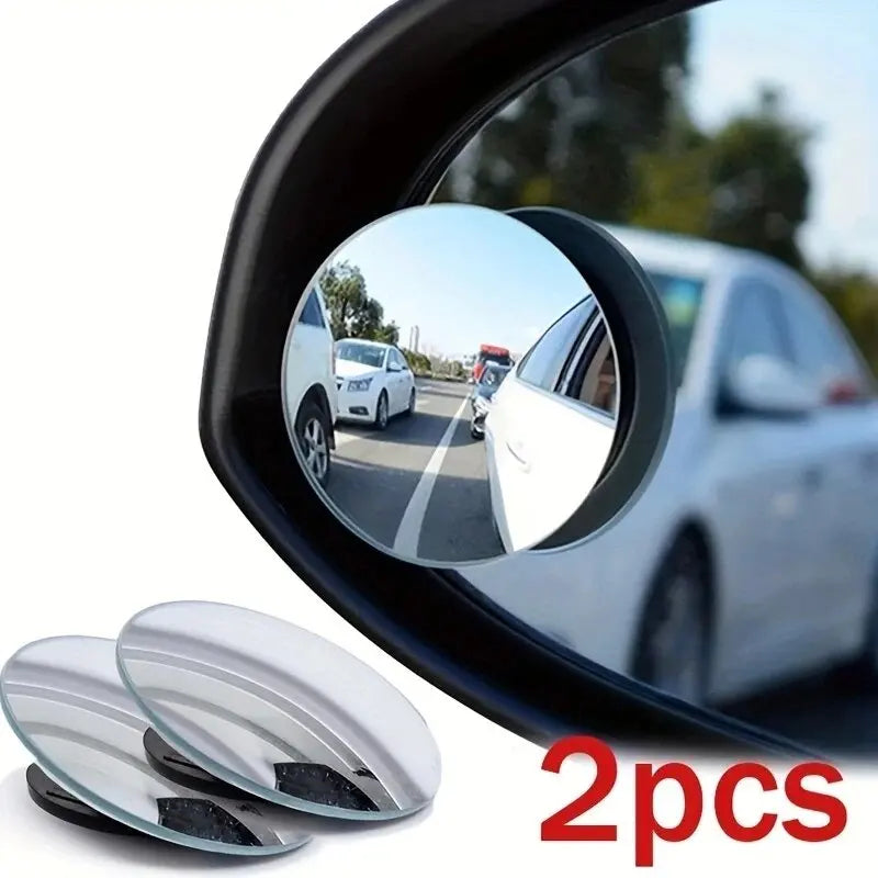Adjustable Small Round Car Reverse Auxiliary Rearview Convex Mirror Car Blind Spot Rear View Mirror Wide Angle 360 Degree Mirror