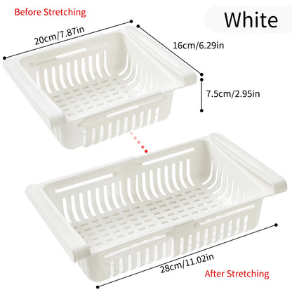 Fridge Organizer Box Multifunctional Refrigerator Preservation Pull-Out Type Classification Shelf Fresh Divider Layer Shelf