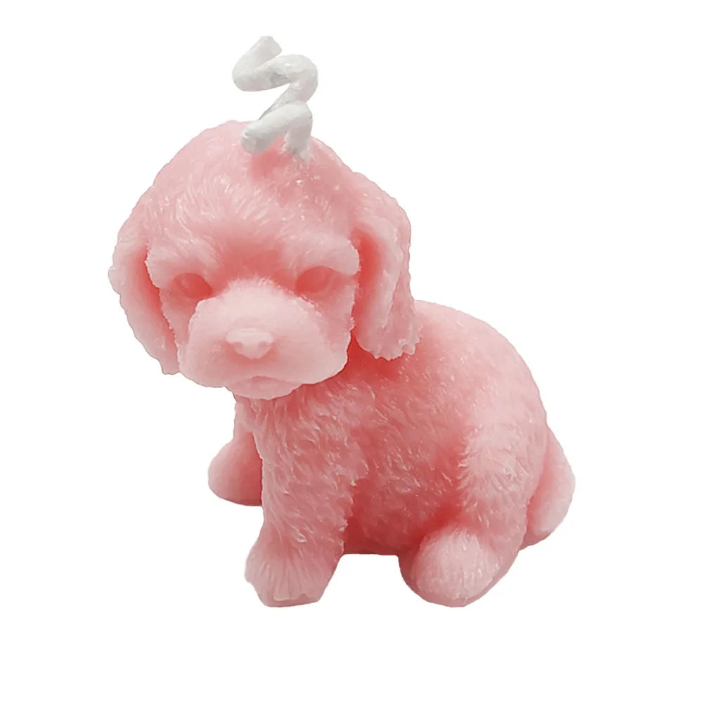 Cute Puppy Shaped Bean Wax Scented Candles Home Decor Festive Atmosphere Candles Small Gifts Indoor Decorations