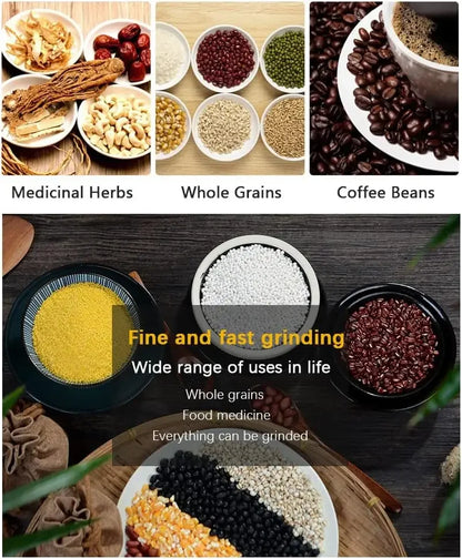 4 Blade Grain Grinder Coffee Kitchen Multifunctional Chopping Home Electric Coffee Grinder Nut Bean Flavor Blender Gifts US EU