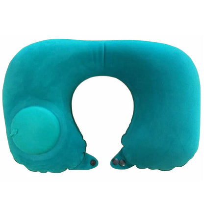 Inflatable Travel Neck Pillow U-shaped Cervical Orthopedic Protection Pillow Outdoor Portable Foldable Pillow Travel Essentials