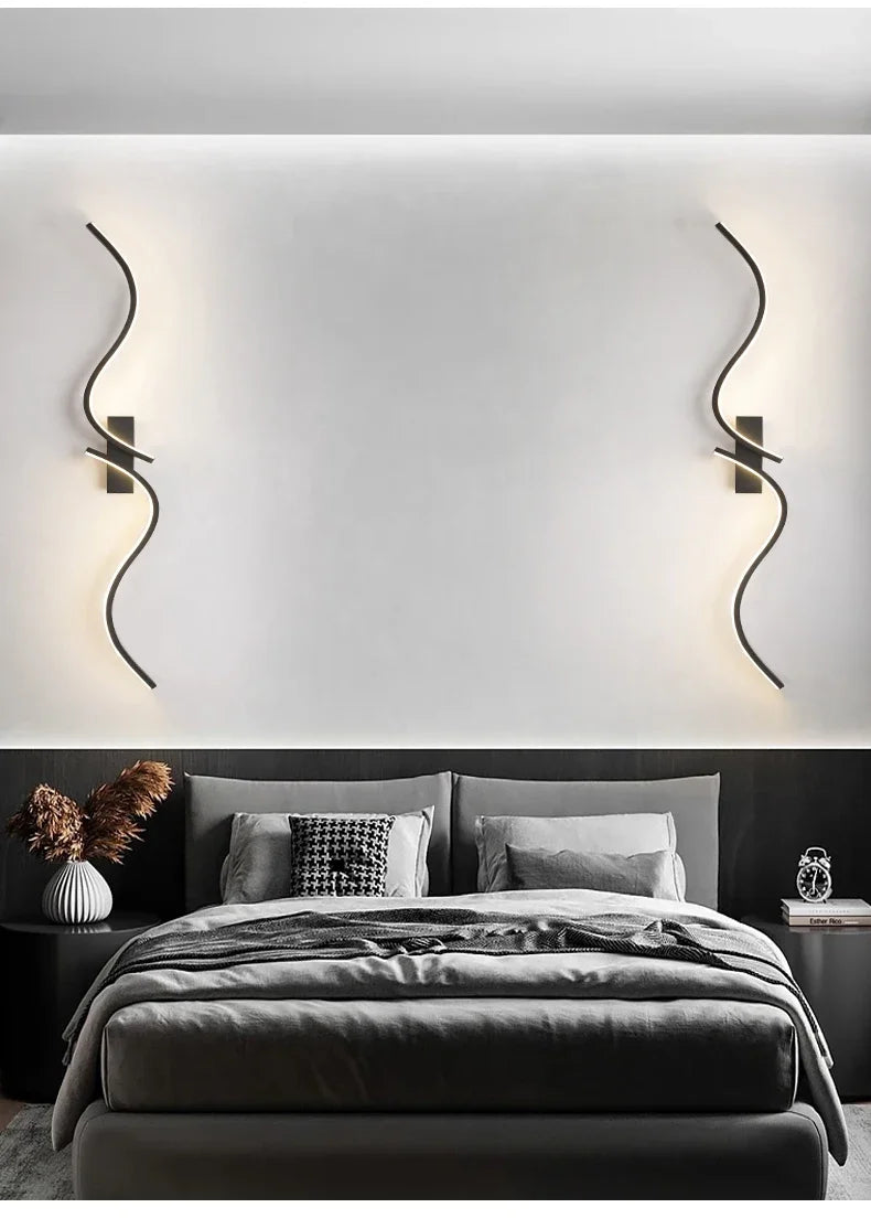 Modern Wall Lamp Letter LED Decorative Lights Nordic Living Room Wall light Corridor Hang Lamp Home Decoration Lighting Fixtures