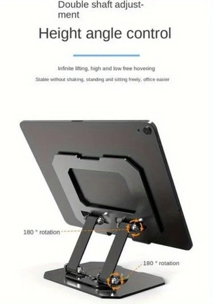 360° Rotatable Tablet Stand Adjustable Foldable Desktop Stand Holder Compatible For 4.7-12 Inch Ipad Pro/Air/Min Laptop Tablet