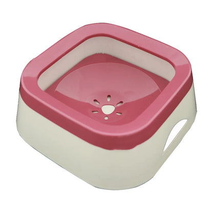 Dog Drinking Water Bowl Floating Non-Wetting Mouth Cat Bowl Without Spill Drinking Water Dispenser Plastic Anti-Over Dog Bowl