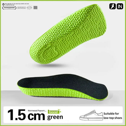 1Pair Height Increase Insoles for Men Women Shoes Flat Feet Arch Support Orthopedic Insoles Sneakers Heel Lift Half Shoe Pads