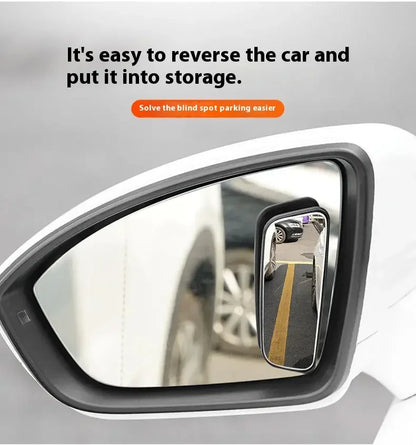 2Pcs 360 Degree Adjustable Blind Spot Mirror Car Auxiliary Rearview Convex Mirror Round Frame Wide Angle Mirrors for Car Reverse