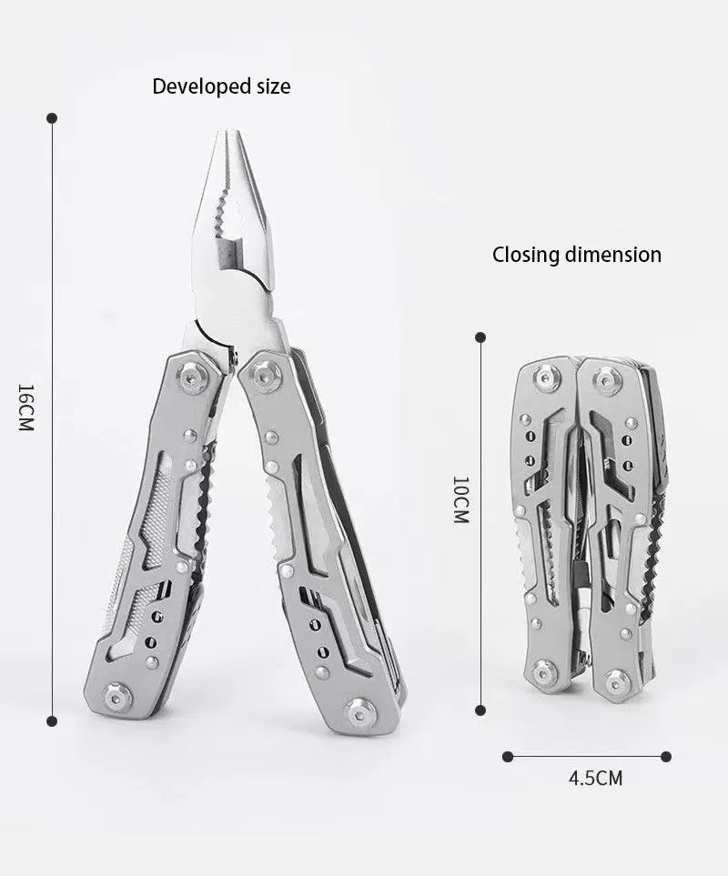 Stainless Steel Pliers Outdoor Knife Combination Folding Car Convenient Knife Pliers Pliers Multifunctional Tools