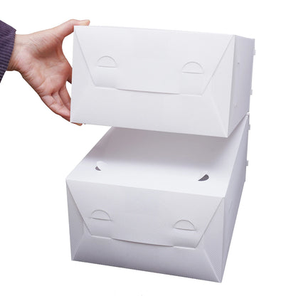 20Pcs Foldable Shoe Storage Boxes with Lids Transparent Stackable Containers Drawer Style PP Plastic Shoe Organizers