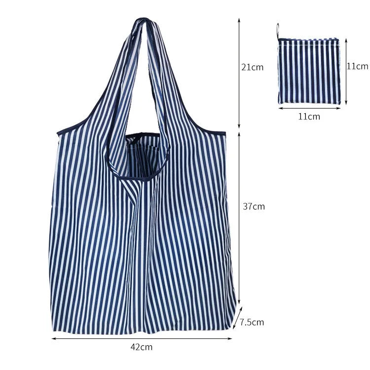 Large Reusable Shopping Bag Women's Foldable Floral Environmentally Friendly Portable Tote Bag Grocery Storage Bag