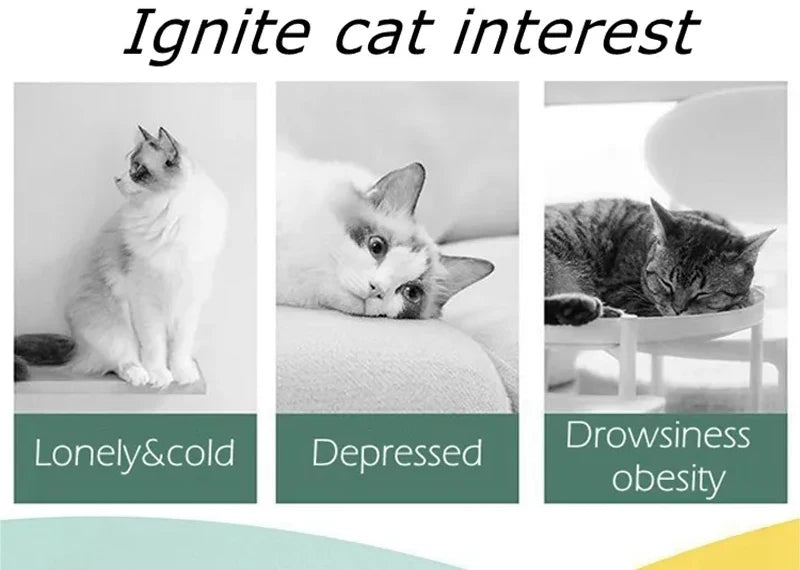 Funny Cat Toy Interactive Launch Pet Training Toy For Kitten Mini Flying Disc Shooting Gun Chasing Games Cat Toys Pet Supplies