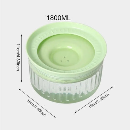 Large Capacity Pet Water Bowl Detachable Anti Splash Dog Floating Bowl Anti-tipping Anti Wetting Mouth Automatic Dog Bowl Travel