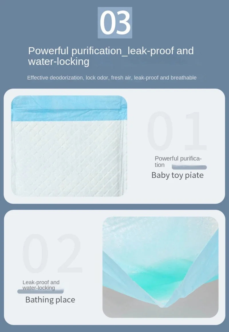 50/30/20/10PCS Absorbent Dogs Diapers Disposable Puppy Training Pee Pads Quick Dry Surface Mat Clean Cushion Dog Supplies