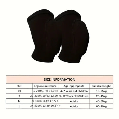 2pcs Sponge Knee Pads for Volleyball Players,Dancers,Yoga,Running,Cycling,Workouts,Knee Support Brace
