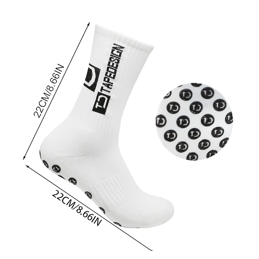 3 Sets Non-Slip Sports Dispensing Socks for Outdoor Training - Adult Leg Socks for Football Basketball Tennis Running