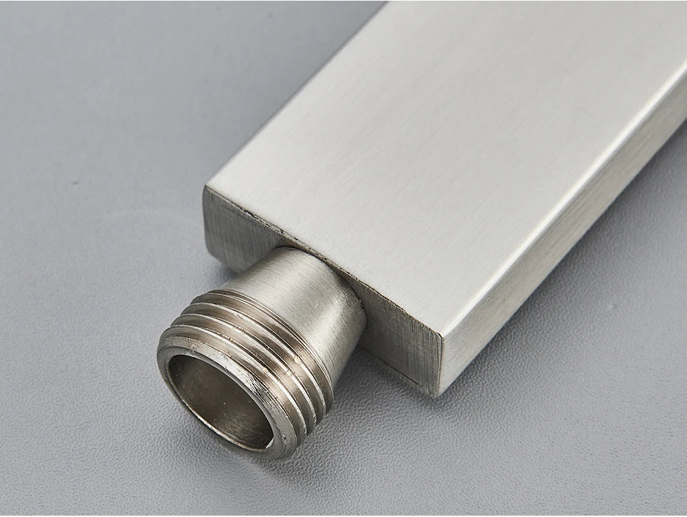 Uythner Handshower Head Brass Shower Head Square Handheld Head Replace Head Faucet Accessory Brass Material