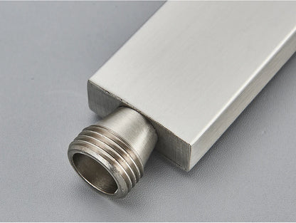 Uythner Handshower Head Brass Shower Head Square Handheld Head Replace Head Faucet Accessory Brass Material