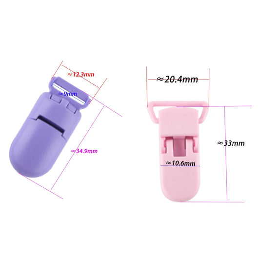 10Pcs/Lot Plastic Clasp Colorful Solid Clip Chain Making For Jewelry Handmade Crafts Making Accessories