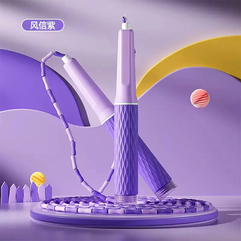 Exam Prep Student Jump Rope – Bamboo Soft Beads Anti-Tangle Design, Ergonomic No-Knot Rope for School Entrance Tests