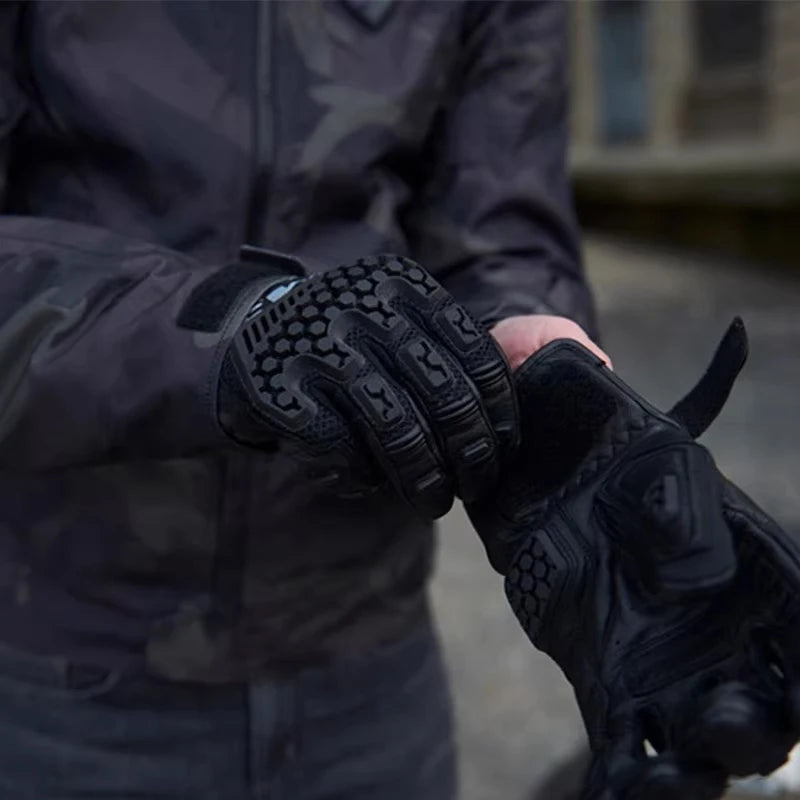 New REVIT Desert 3 PRO motorcycle riding gloves made of genuine leather, breathable, touch screen, and anti fall gloves