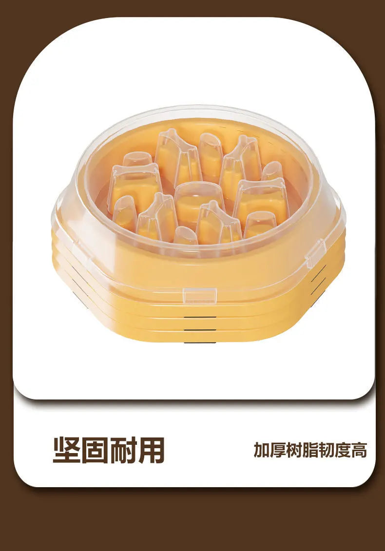 Anti-Slip Anti-Choking Slow Feeder Bowl for Large Dogs - Anti-Tip Pet Food Bowl for Golden Retriever