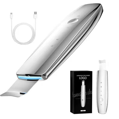 Home Use Ultrasonic Skin Scrubber Blackhead Remover Tool for Face Pore Cleaner with 2 Modes Waterproof Facials Skin Care Product