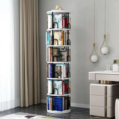 Modern Closet Bookcase Organizer Cabinet Display Rotating Bookcase Magazine Shelves Estante Para Livros Minimalist Furnitures