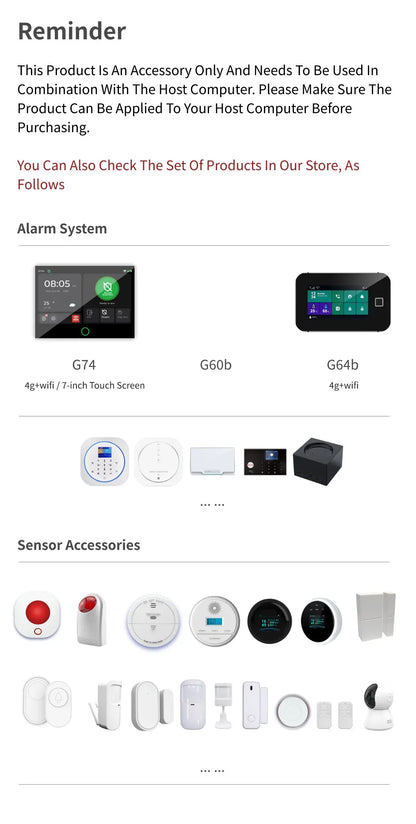 G74 Smart Home Alarma Para Hogar Tuya Alarme Smart Security Protection Casa Inteligente Alexa Home Security System