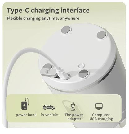 Portable Juice Blender 600ml 12 Blades Fast Blending USB Rechargeable For Outdoor Milkshake Smoothie Electric Juicing Cup