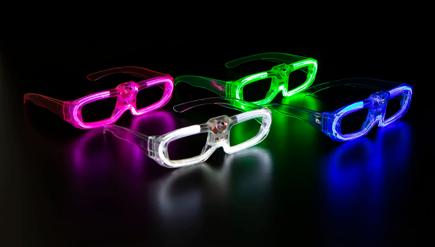 1 Pc Party Glow in the Dark Glasses Light Up LED Glasses Neon Party Favors Sunglasses Party Decor Party Supplies