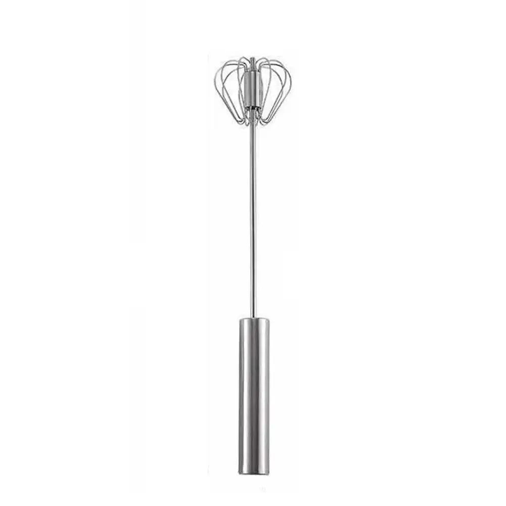 Egg Beater Semi Automatic Mixer Manual Self Turning Steel Easy Whisk Hand Blender Egg Cream Stirring Baking Cooking