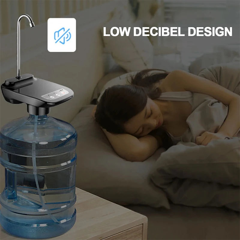 Electric Water Gallon Pump Automatic Water Bottle Dispenser  Rechargeable Water Pump Dispenser With Stand Water Dispenser