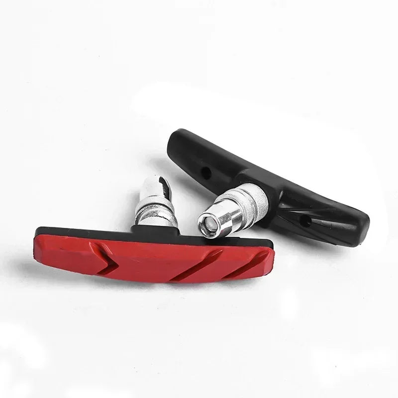 1/2/4/6/10 Pairs MTB Road Bicycle Silent Brake Pads Cycling V Brake Holder Pads Shoes Rubber Blocks Durable Cycling Accessories