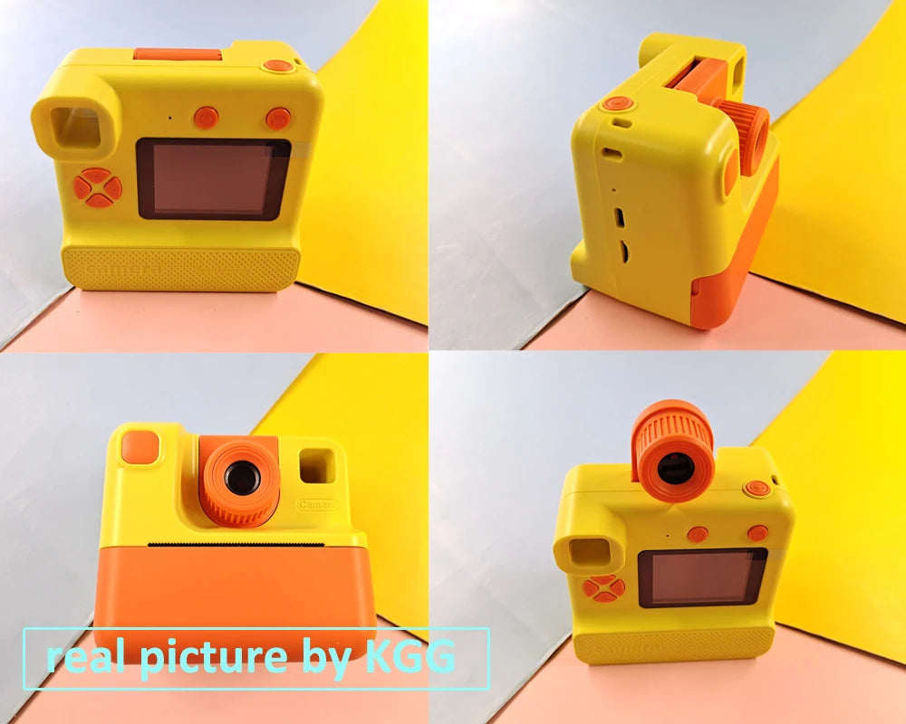 Kids Instant Camera Print Camera For Children Camera 1080P HD Digital Camera Photo Paper Child Toy Camera For Christmas Gift