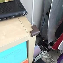 4pcs Soft Baby Proofing Corner Guards - Pre-Taped Table Corner Protector for Child Safety Furniture Bumper & Sharp Edge