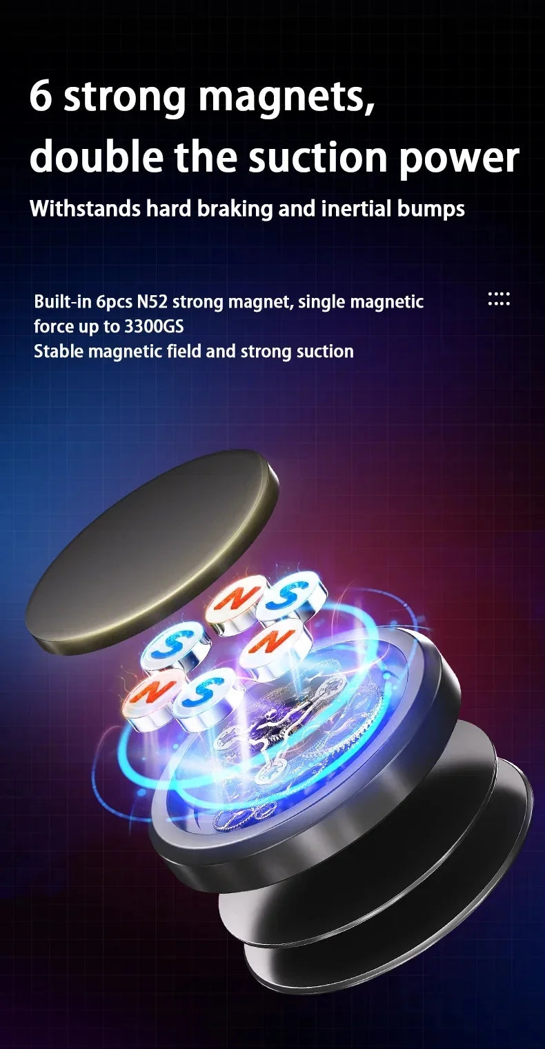 New Magnetic Car Phone Holder Mount Without Gravity Mobile Cell GPS Magnet Suction Support In Car Bracket Stand For All Phones