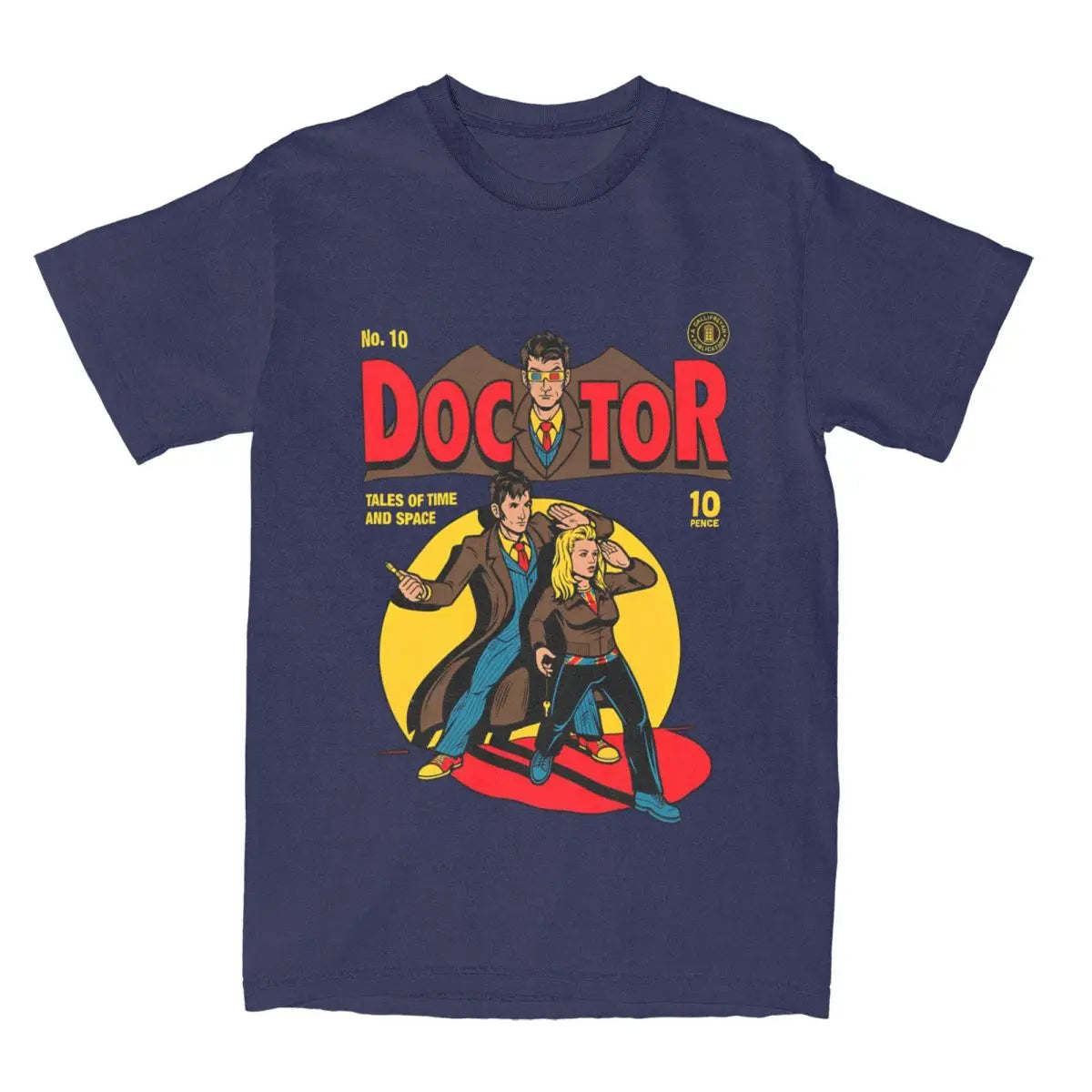 Mens T-Shirt Doctors Who T Shirts Harajuku Godfather Doctors Summer Tees Funny Loose Cotton Tops Plus Size 6XL