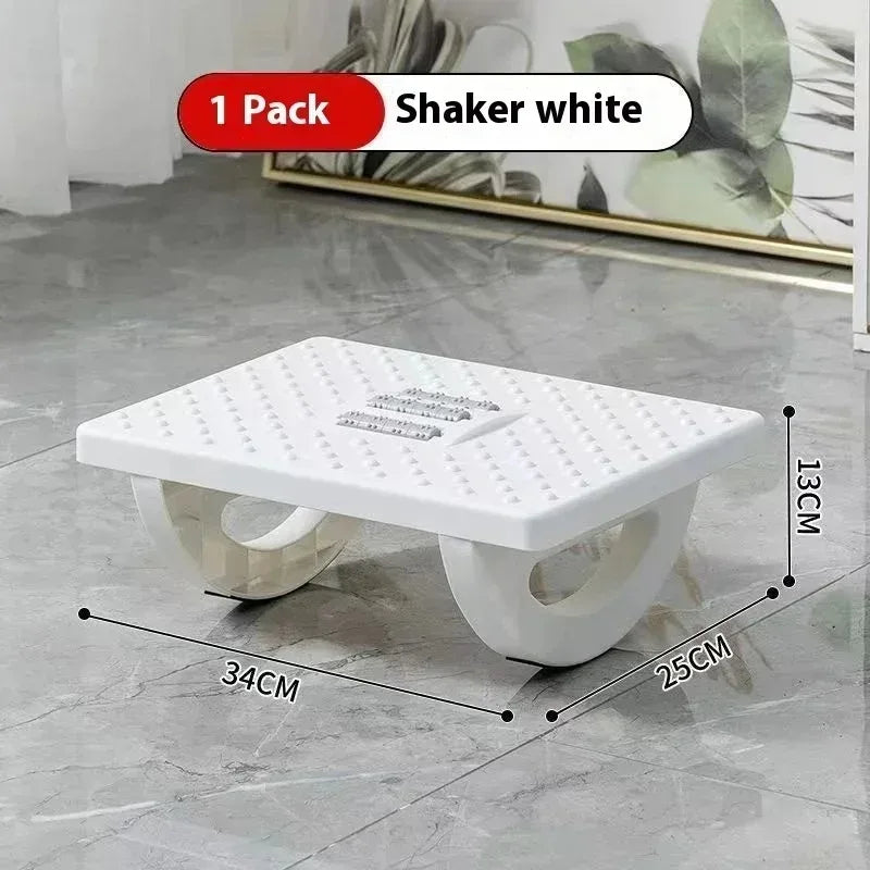 Office foot pedals, placed under the desk, can swing 180 degrees to activate the feet and relieve leg stiffness