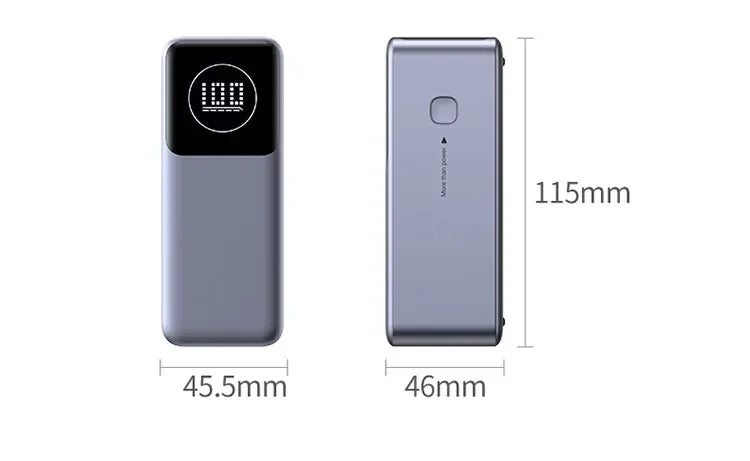 200W PD3.1 Power Bank 25000mAh with TFT Color Screen, 100W Fast Charging for Laptop and Phone, Portable Power Bank