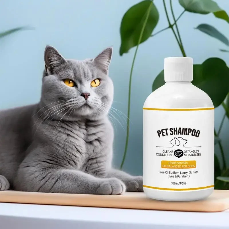 Gentle Dog Shampoo Pet Shampoo Body Wash Cat Shampoo Shower Gel Pet Wash Odor Eliminating Natural Deodorizing Shampoo Dog Bath