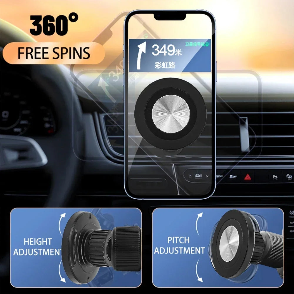 Universal Magnetic Car Phone Holder Parts For MagSafe Car Mount Accessories Suitable for 17mm Ball Head Base Magnet Brackets