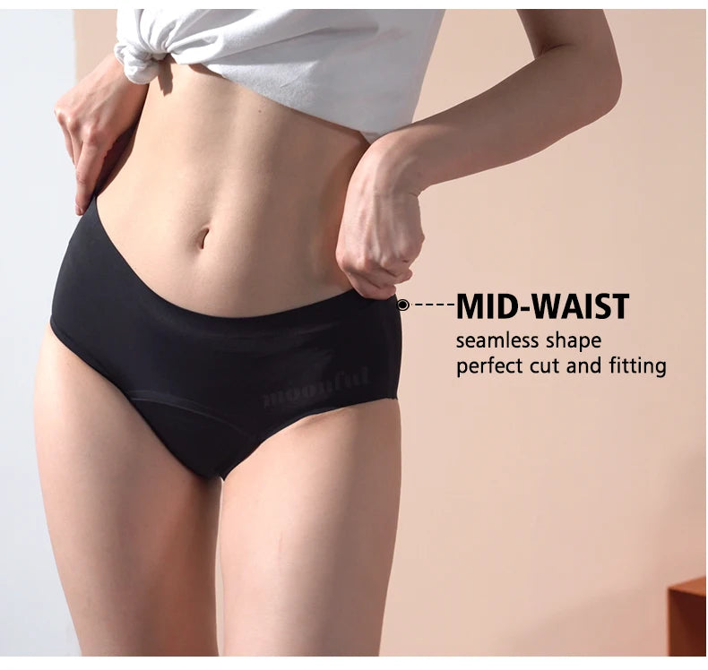 Menstrual Panties for Women Seamless Period Panties Leak Proof Menstrual Briefs Heavy Absorbent Underwear Culotte Menstruelle